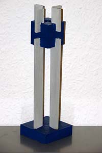 Markus Kluft, Entwurf fr Innovationspreis der Handwerkskammer Arnsberg, 2002, Realisiert in Stahl und als Lasergravur in Glas